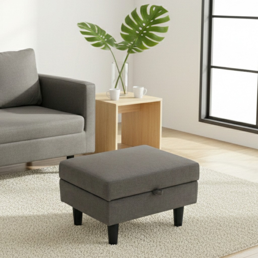 Looms สตูล โซฟา รุ่น Riola สีน้ำตาล (64x51x41 ซม.)  แบรนด์ LOOMS