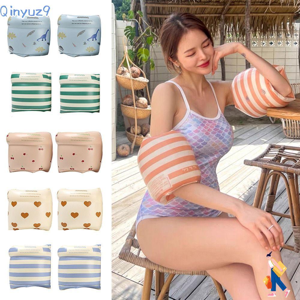 QINYUZ9 Arm Bands Ring, Pool Buoy Swim Trainers อุปกรณ์แหวนว่ายน้ํา, Vintage Safety Armbands Pool Fl
