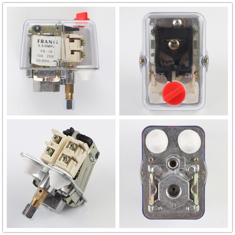 FBANG Fubon สวิตช์แรงดันเครื่องอัดอากาศปั๊มลมอุปกรณ์เสริมประเภทลูกบิดตัวควบคุมความดันอัตโนมัติฤดูใบไ