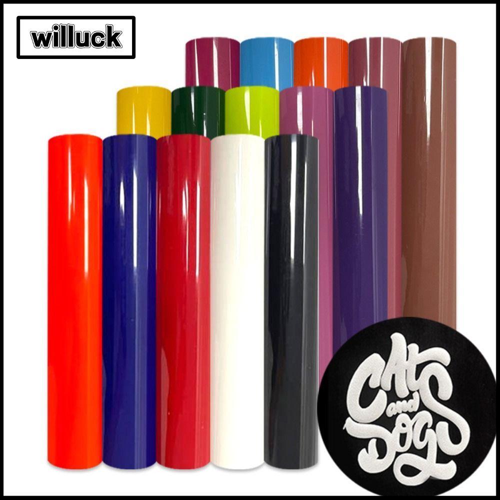 WILLUCK Puff, PU Vinyl Heat Transfer, Custom Transfer Easy to Cut DIY Craft Supplies Press