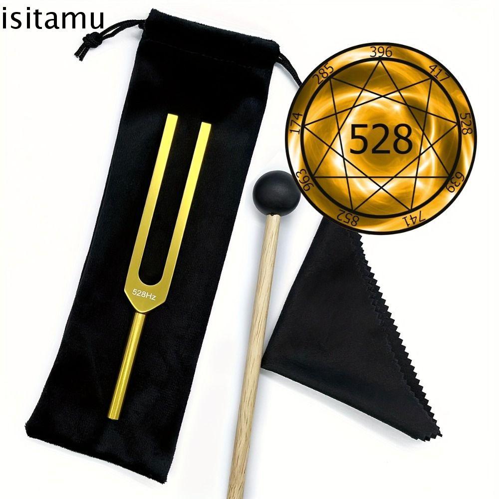 ISITAFT Bio-Acostic Tuning Fork, Reliever Stress 528Hz Tuning Fork Set, Relaxed with Storage Bag Pro