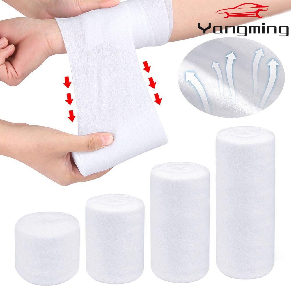 YANGMING Undercast Padding Roll, Soft Breathable Cast Padding Wrap, Cotton Absorbent Gauze Roll