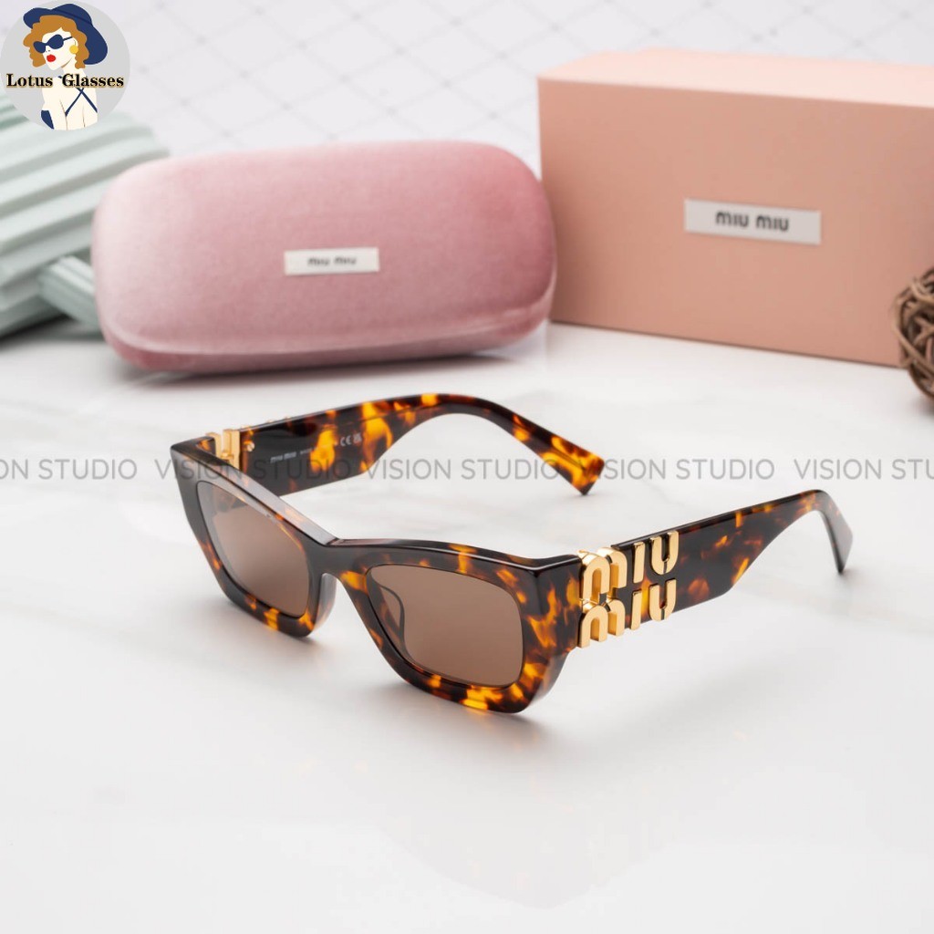 🍀แว่นกันแดด Miu Miu MU09W VAU06B ของแท้ ประกันศูนย์ไทย