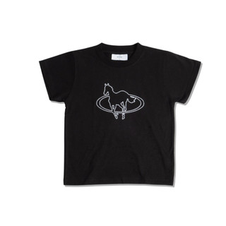 Eudaimonia Horse Black Baby Tee
