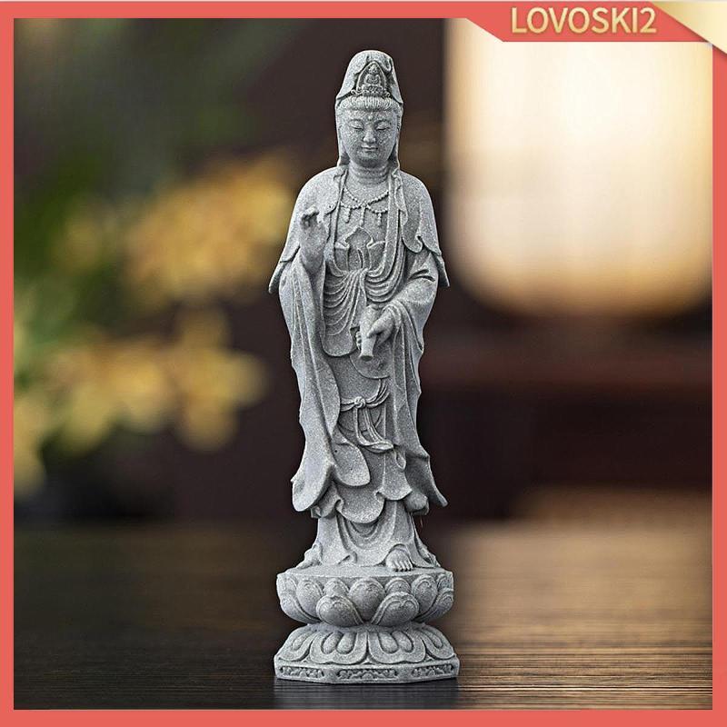 [Lovoski2] รูปปั้นเจ้าแม่กวนอิม Kuanyin ตุ๊กตาของขวัญตกแต่งเครื่องประดับคอลเลกชันจีน