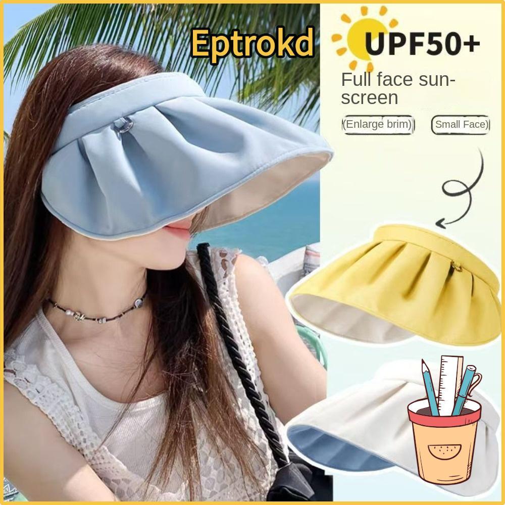 หมวกป้องกัน UV Etoro ขอบกว้างพับได้ ระบายอากาศดี มีแถบคาดศีรษะ