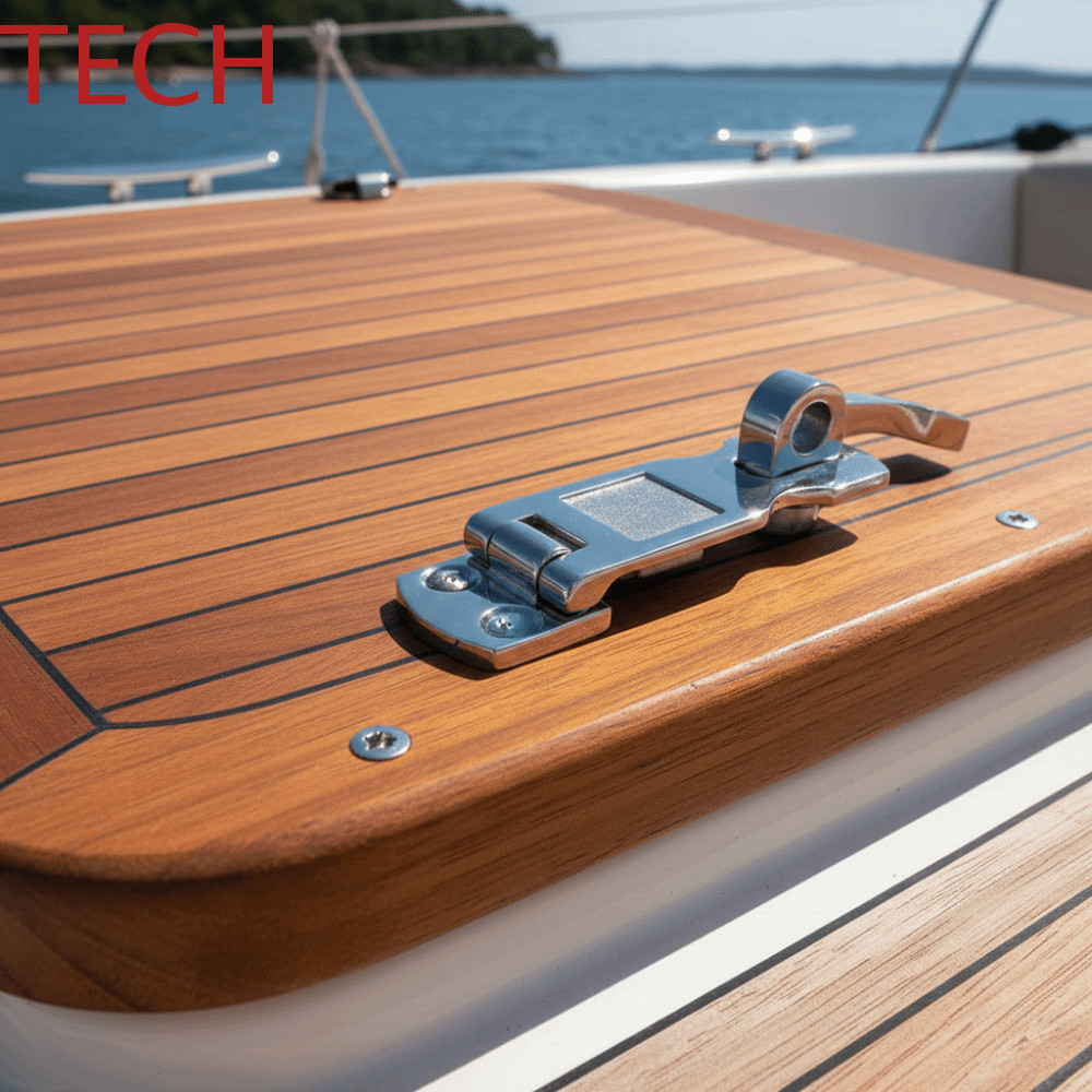 TECH Yacht Accessories, Slide Barrel Bolt Heavy Duty Marine Boat Accessories, Boat Hooks Swivel Hasp