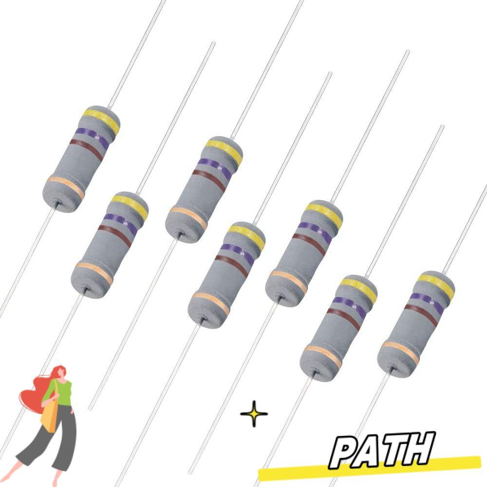 PTH 470 Ohm Resistor, 4 Bands 5% Tolerance, Easy to us ตัวต้านทานฟิล์มคาร์บอน 2W สําหรับ DIY โครงการ