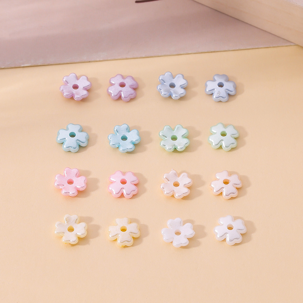 100ชิ้น 7mm ลูกปัดดอกไม้ สี่แฉก อะไหล่ดอกไม้ มุก ABS สําหรับทําเครื่องประดับ DIY สร้อยคอ กําไลข้อมือ งานประดิษฐ์ แฮนด์เมด ราคา ถูกที่สุด ดีลบีเคเค แกลเลอรีภาพที่ 7
