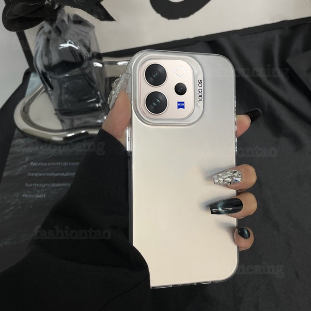 สําหรับ VivoV70 5G สําหรับ Vivo V70 Elite V70Lite V70FE V 70 VivoV70 Elite VivoV70Elite 2026 Frosted Hard เคสโทรศัพท์แฟชั่น Minimalist เลเซอร์กันกระแทกฝาหลัง