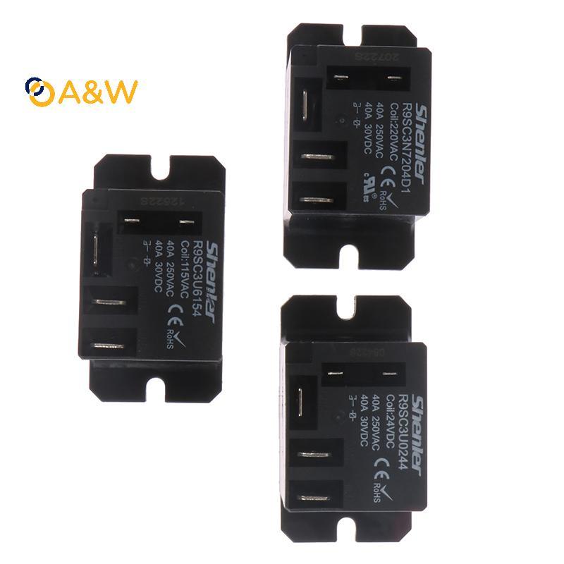 A&W R9SC3N7204D1 รีเลย์ทดแทนชนิดเดียวกัน NT90TPNCE220CB 220V 115V 24V 40A กระแสสูง