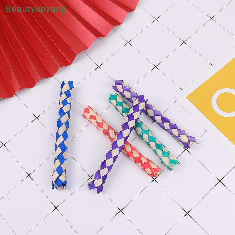 [Beautyupyang] 5PCS ความคิดสร้างสรรค์ DIY กับดักนิ้วคลาสสิกธรรมชาติจีนไม้ไผ่ Fingers Trap เปลี่ยน Popits หลอดของเล่น