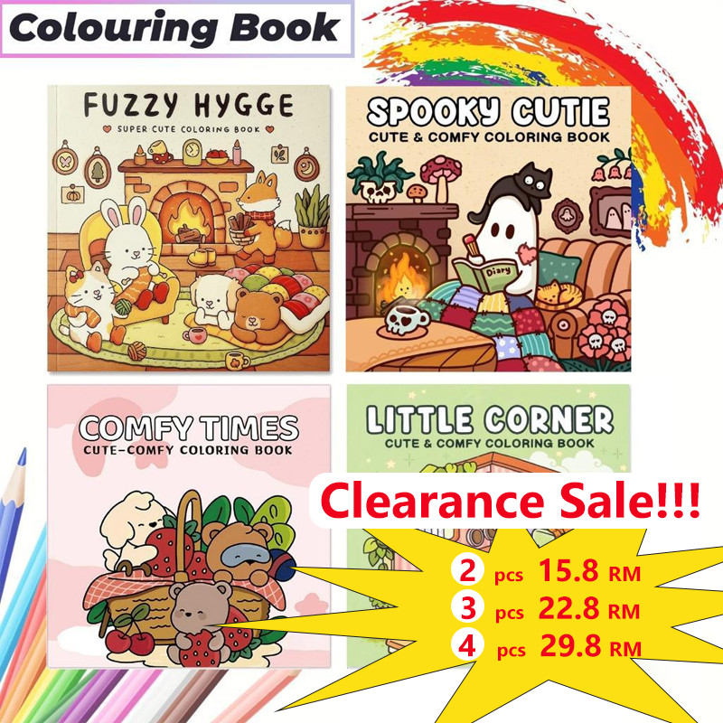 20 Styles Colouring Book for Kid Healing Coloring Book for adult buku mewarna Adults 46Pages 色本 彩 彩色