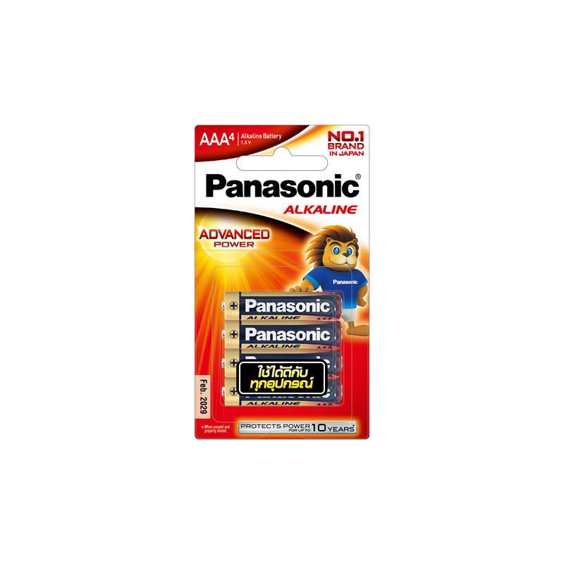PANASONIC ถ่านอัลคาไลน์ AAA LR03T/4B (แพ็ค 4 ก้อน)