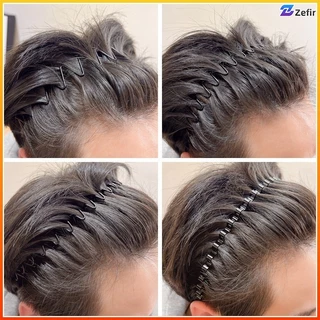Zefir คาดผมคลื่นสีดำ ไม่ลื่น ไม่เจ็บหัว ใช้จัดแต่งทรงผมได้ ไม่จำกัดเพศ