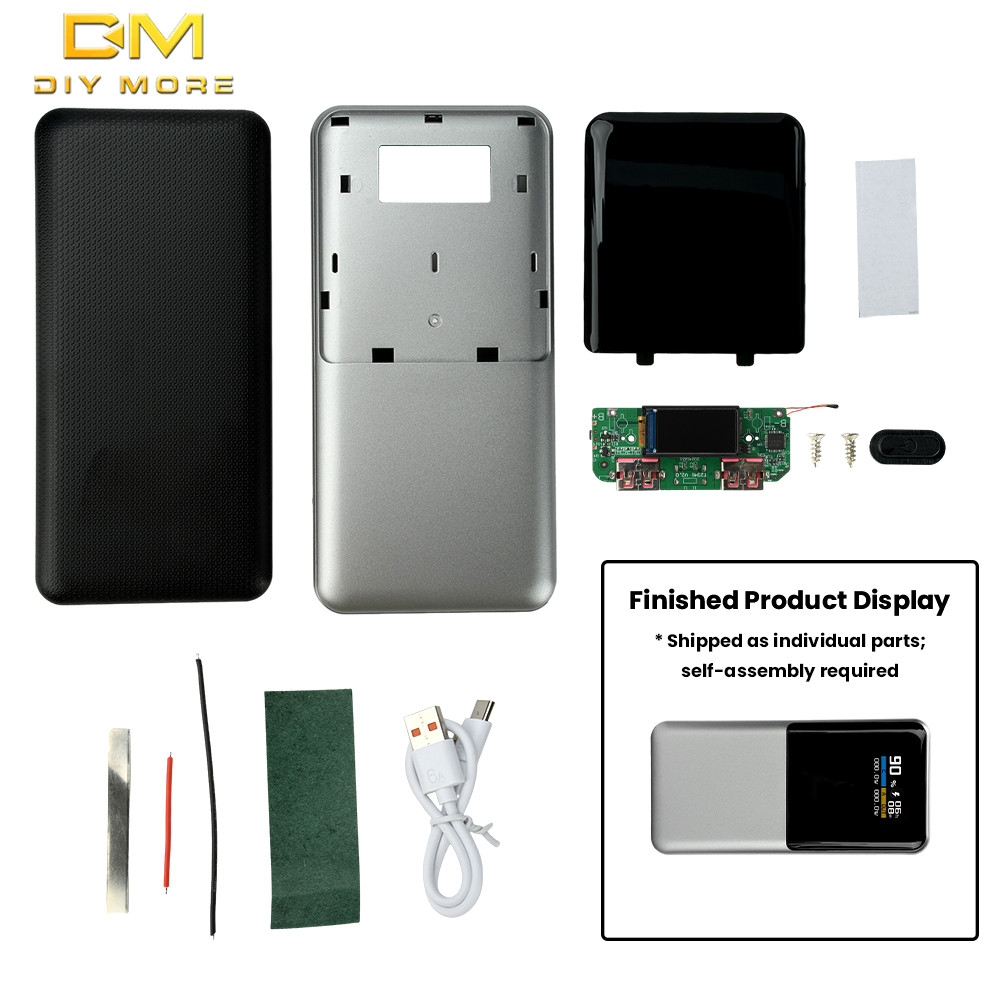 DIYMORE 22.5W Fast CHARGING โมดูล TFT หน้าจอสีดิจิตอลจอแสดงผล Fast CHARGING เมนบอร์ดมือถือ 3.7V Ternary แบตเตอรี่ลิเธียมเมนบอร์ด DIY Rechar