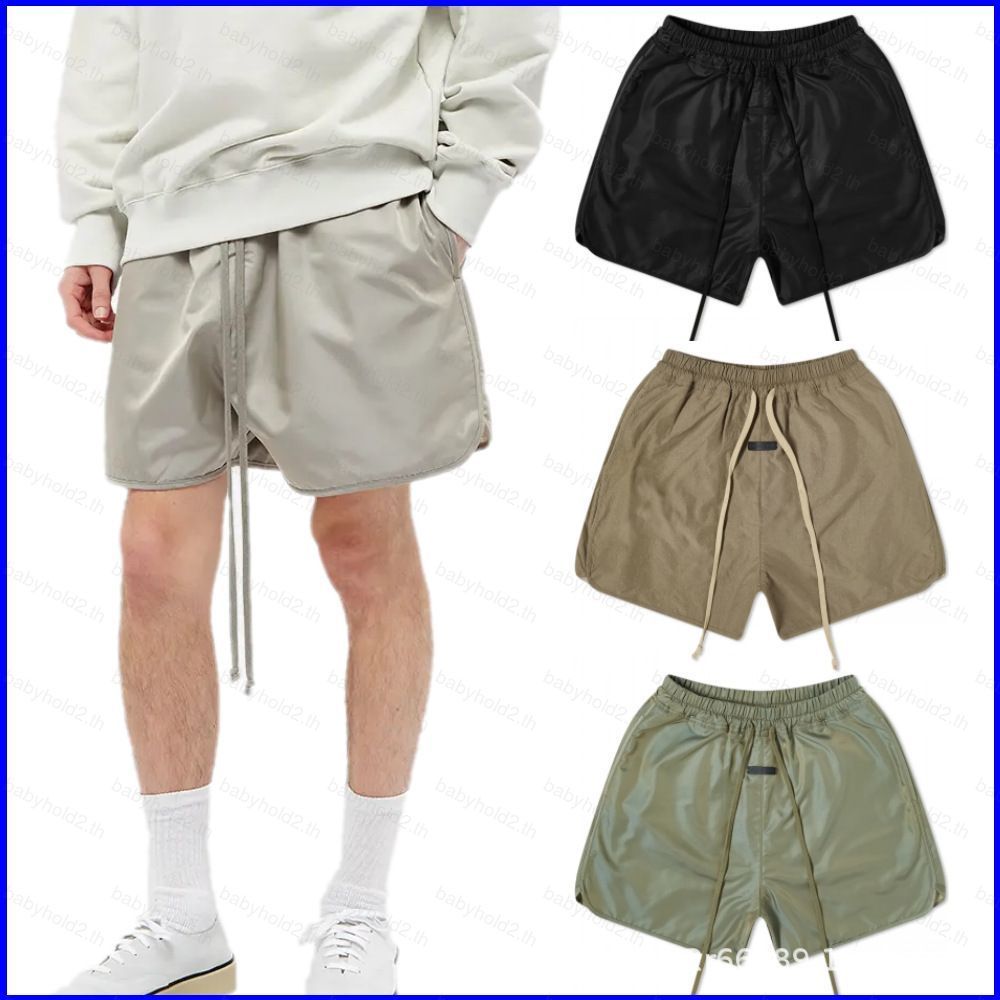 กางเกงขาสั้นFear Of God Fog Essentials สไตล์High Street สำหรับทั้งผู้ชายและผู้หญิง