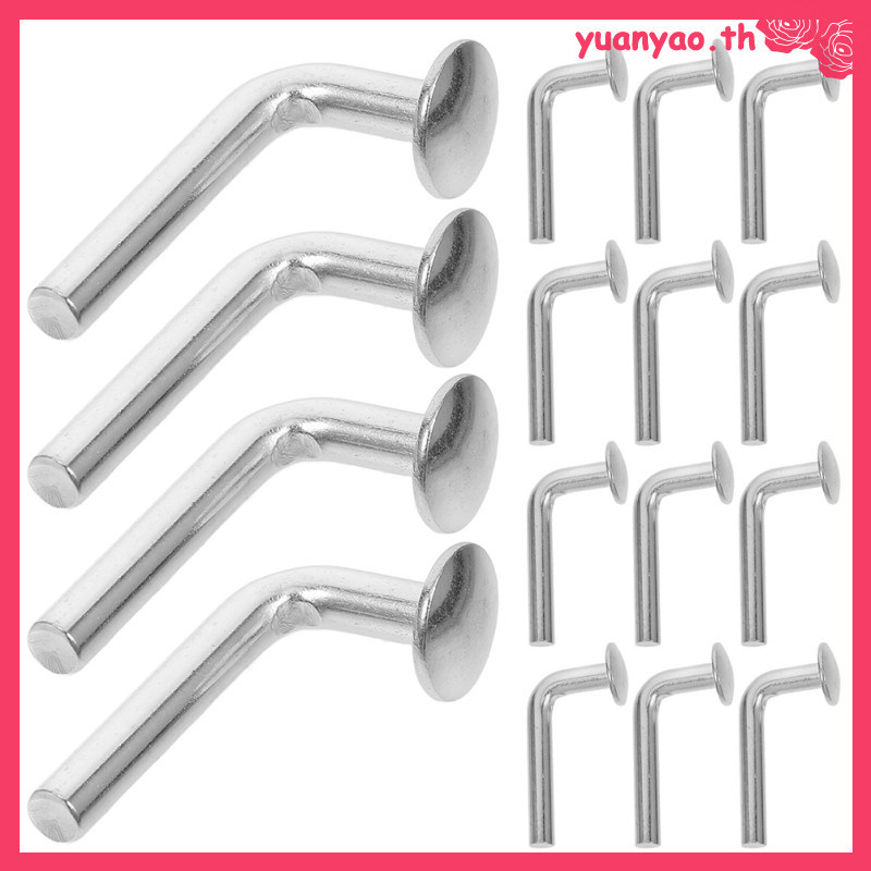50pcs หมุดเหล็กแกลวไนซ์รูปตัว L สำหรับล็อคพาเลท ชั้นวางของ และระบบเก็บของในคลังปลอดภัย