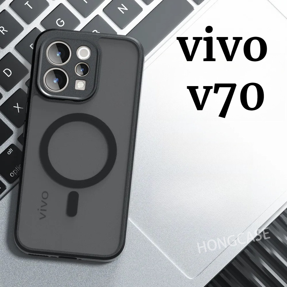 เคสโทรศัพท์สําหรับVivo V70 Elite FE 4G 5G 2026 ไร้สายFrosted MagneticปลอกTPU Matting Hardปกหลัง