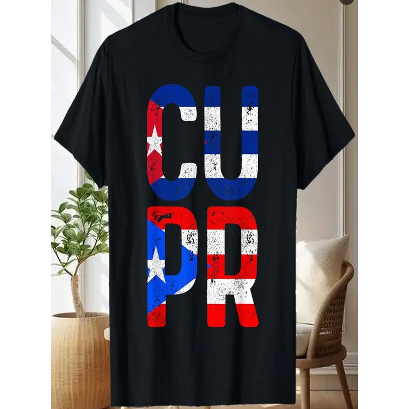 Cuba Puerto Rico Pride Cuban Puerto Rican Flag T-Shirt