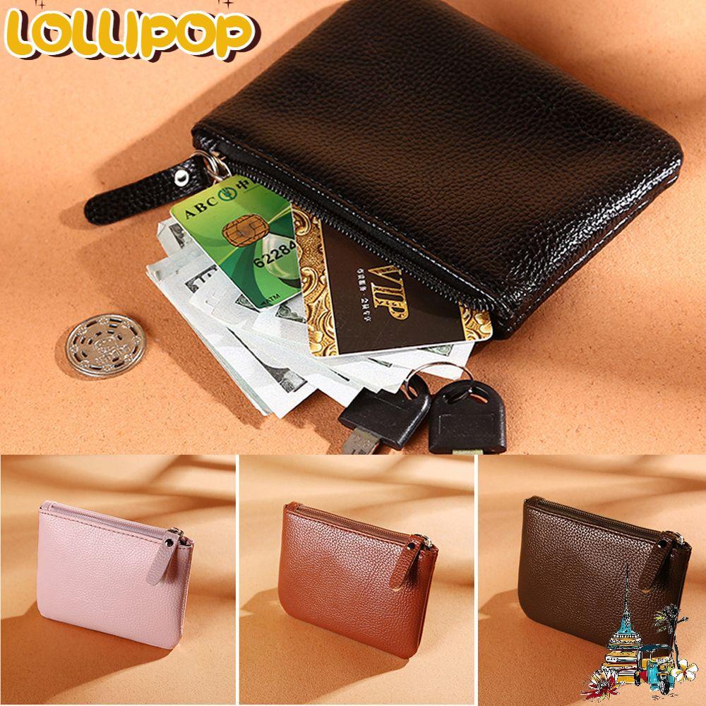 LOLLIPOP Mini Purse PU Leather Matte Minimalist Retro Coins Bag