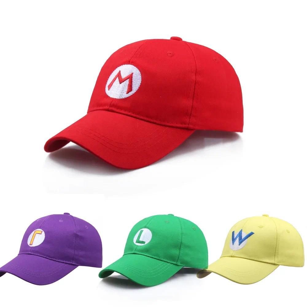 หมวกเบสบอลอนิเมะ Mario Bros กันแดดได้ พร้อมใช้ในงานคอสเพลย์คริสต์มาสหรือเป็นของขวัญวันเกิด