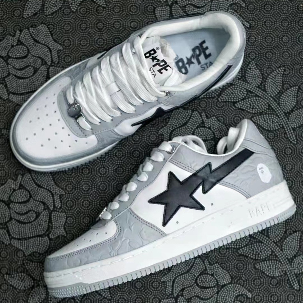 Bape Sta รองเท้าลําลองสําหรับผู้ชายรองเท้ายาง