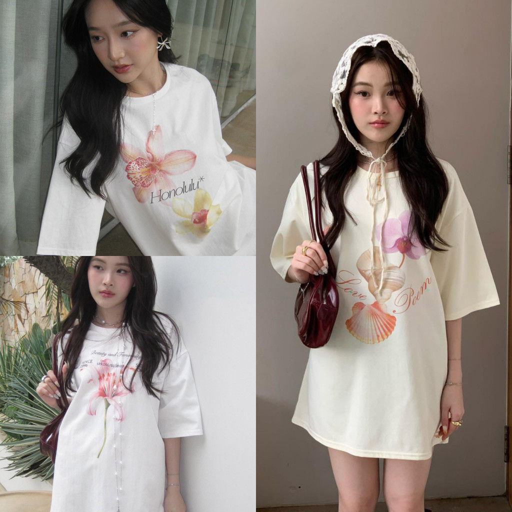 COD✅ (กรุงเทพจัดส่งสินค้า)BOOM Shop แขนสั้นลําลองคอกลม เชิ้ตสั้น เซทผู้หญิง เสื้อผูหญิง แขนสั้น