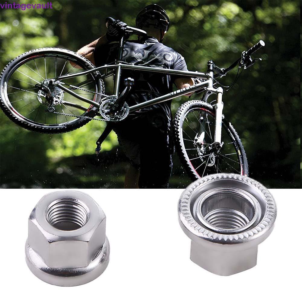 VINTAGEVAULT Hub Nuts ต้านการลื่นไถล สำหรับจักรยานMTBและFixed Gear ขนาดM9 M10