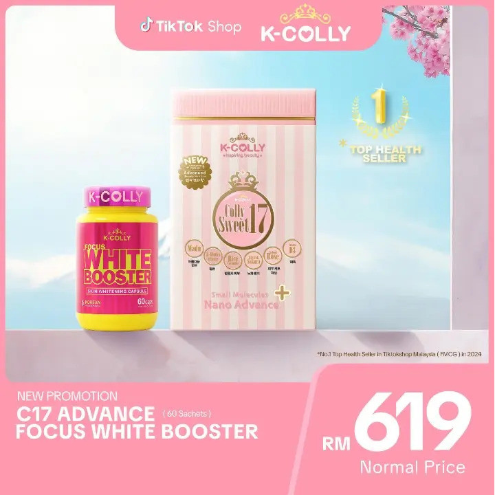 [K-COLLY] SET BOOSTER - kcolly advance 60sct & focus white booster *