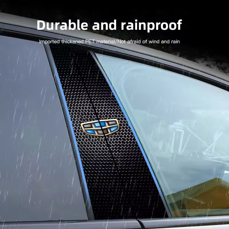 รถ B-เสา Scratch ฝาครอบสติกเกอร์ AB คอลัมน์ป้องกันฟิล์มสําหรับ Geely 50 X7 V6 Emgrand EC7 EC8 7 GE G