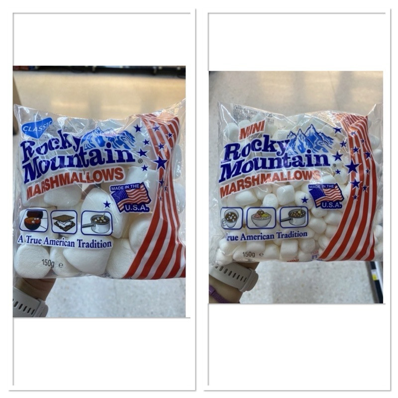 มาร์ชแมลโล รสครีม ร็อคกี้ เมาท์เทน 150 g. Rocky Mountain Marshmallow Rocky Mountain / Mini