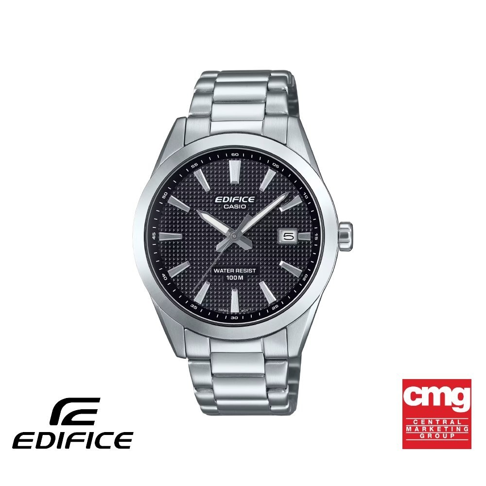 CASIO นาฬิกาข้อมือผู้ชาย EDIFICE รุ่น EFV-160D-1AVDF สายสเตนเลส สีดำ