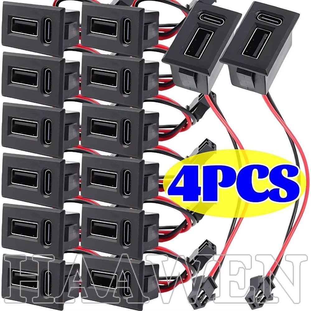 [Haven Living] พอร์ตชาร์จสําหรับเรือรถบรรทุกอัตโนมัติ 20V 3A - ขั้วต่อสายไฟซ็อกเก็ตตัวเมีย USB Type-