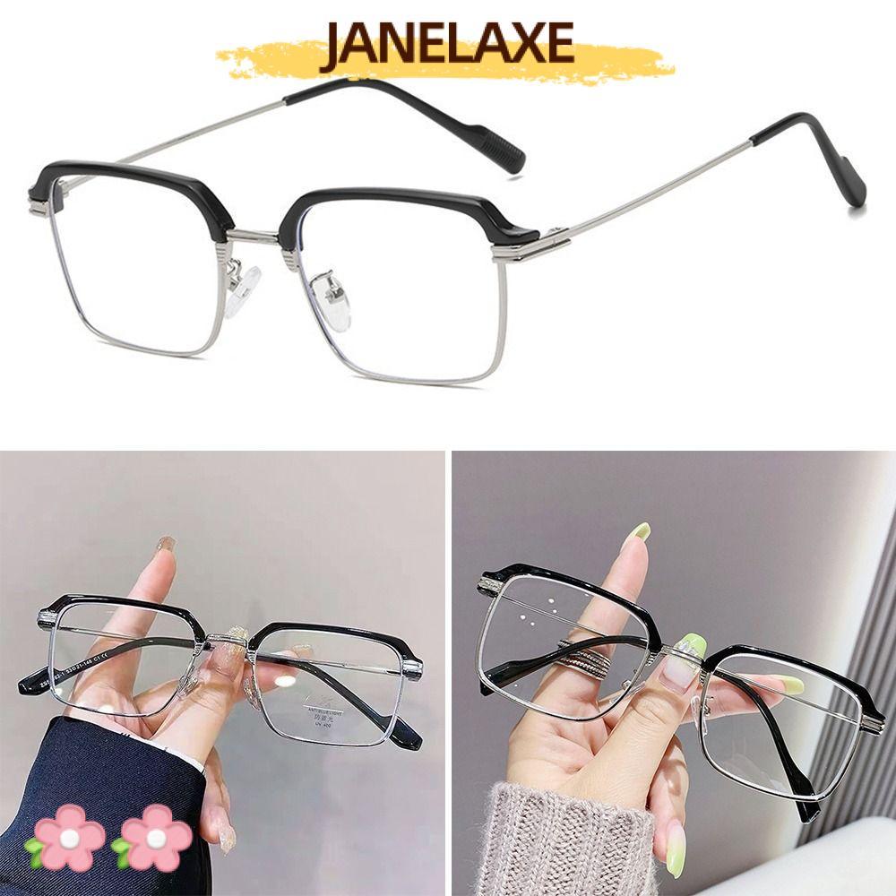 JANELAXE932JN Anti-Blue Light แว่นตา, Ultralight Eye Protection แว่นตาสแควร์,สบายโลหะ Blue Blocking สายตายาวแว่นตาผู้ชายผู้หญิง