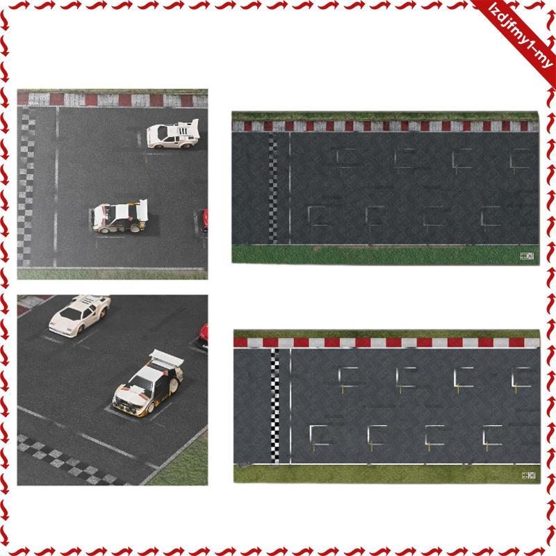 [leipupa] 1:64 Scale Garage Parking Table Cloth Pad Collectible for Boys Men Mini Diecast Car Show A