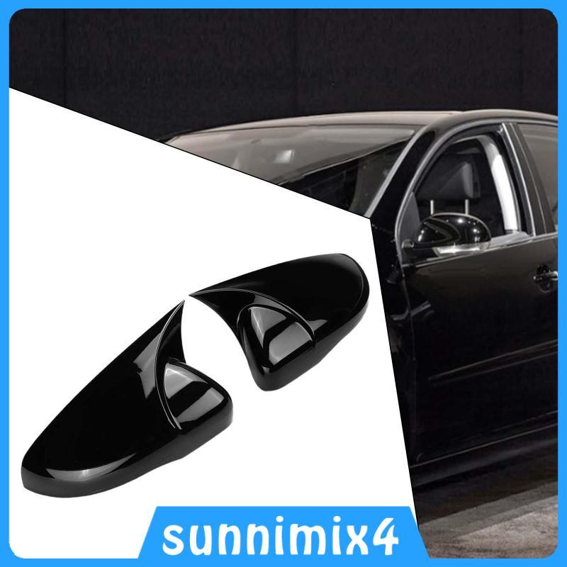 [H2Sports] ฝาครอบกระจกมองหลัง ABS สีดําเปลี่ยนหมวกอุปกรณ์เสริมภายนอกรถยนต์สําหรับ Volkswagen Golf MK