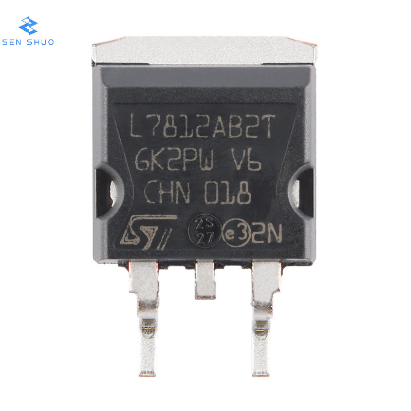 ของแท้ 100% L7812ABD2T-TR TO-263 12V เอาต์พุตคงที่ 1.5A แรงดันไฟฟ้าบวกชิป IC