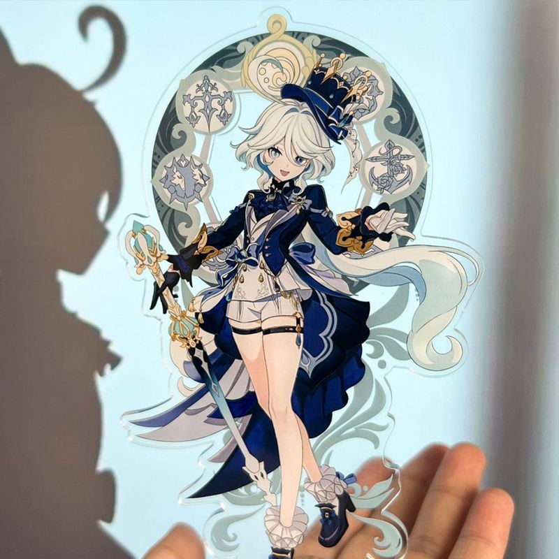 面卷桌面料置物架置物架置物架置物架置物架置物架置物架置物架子20260309Walnut Bar Chi Furina Genshin Impact อะคริลิค Standee เดสก์ท็อ