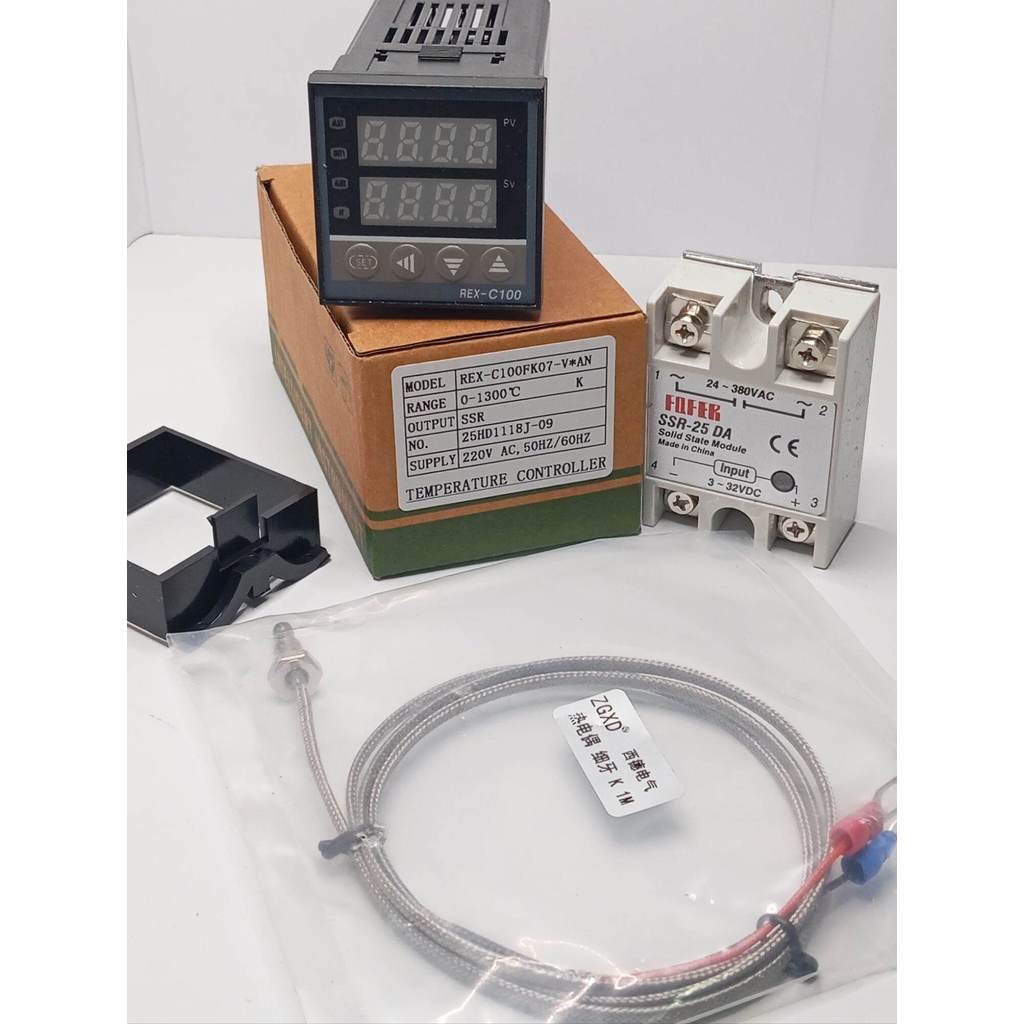 สุดคุ้ม! REX-C100 FK07 0-1300°c SSR +สาย1เมตร พร้อมส่งในไทย🇹🇭