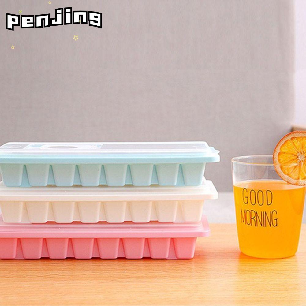 PENJING 16 Cavity Cube Mold Cover Kitchen Jelly Freezer