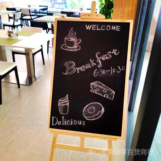 กระดานสีดําพร้อมขาตั้ง/ไม้/แม่เหล็กลบได้กระดานดําด้านเดียวกร…