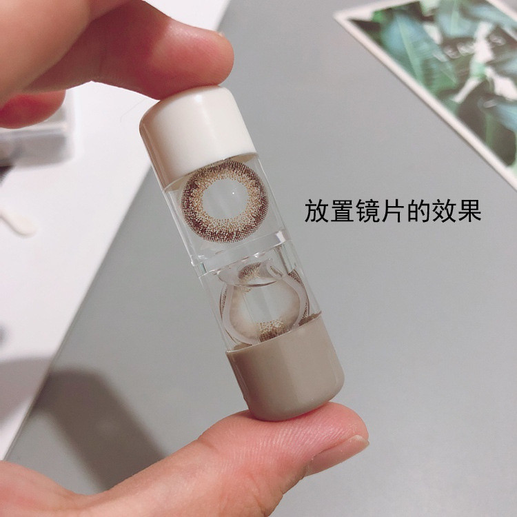 in Stock# Rgp Contact Lens Case Double-Headed Box Optional Color Rgp Hard Glasses Case OK Glasses Bo