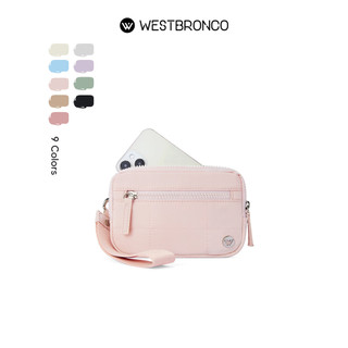 [Back to school]WESTBRONCO RFID Wristlet Wallets(6.7in) for Women Nylon Quilted Wallet with 3 Zipper Purse for Travel Credit Card Holder Phone Organizer Women's RFID Blocking Wristlet Wallet shopee mall