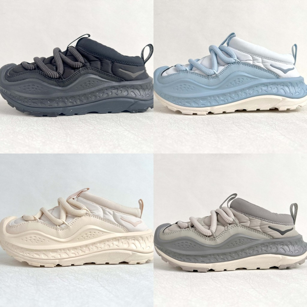 HOKA Ora Primos รองเท้าวิ่งคู่ Unisex Warm Laceless Slip-On Coast รองเท้าเดินป่า Y3UM