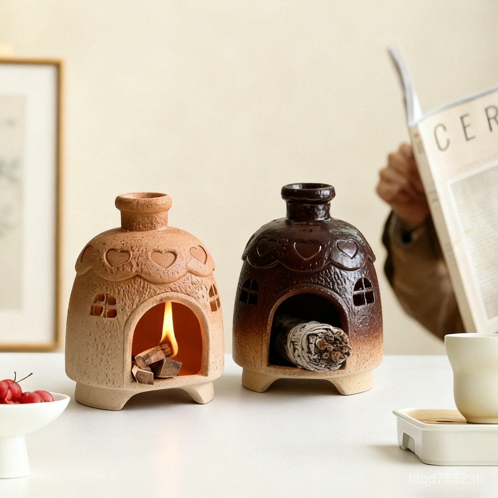 Keming Fire Mini Purifying ธูป Holy ไม้ Fire Burner Diffuser แห้ง Sage Burning ขนาดเล็ก Air เดสก์ท็อ