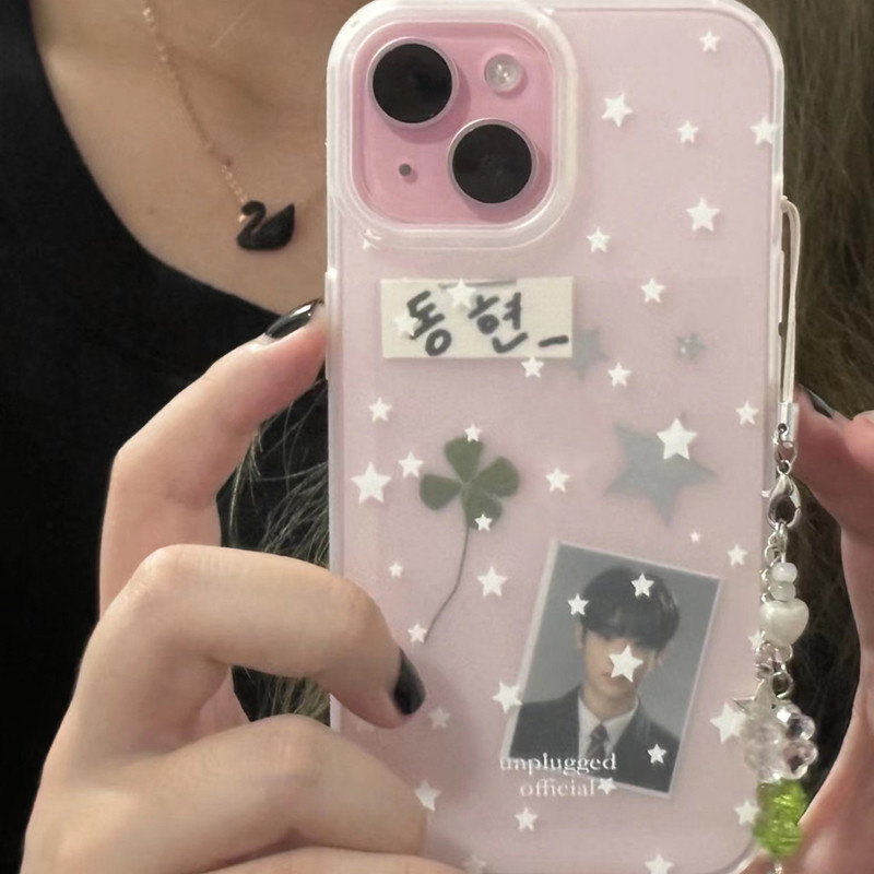 เคสไอโฟน7 เคสหลุมใหญ่ใส่ภาพ ลายดาวสตาร์ฮิต พสัส สำหรับ IPhone 17 16 XR 11 15 12 13 14 Pro Max X XS Max 16 8 7 14 Plus SE