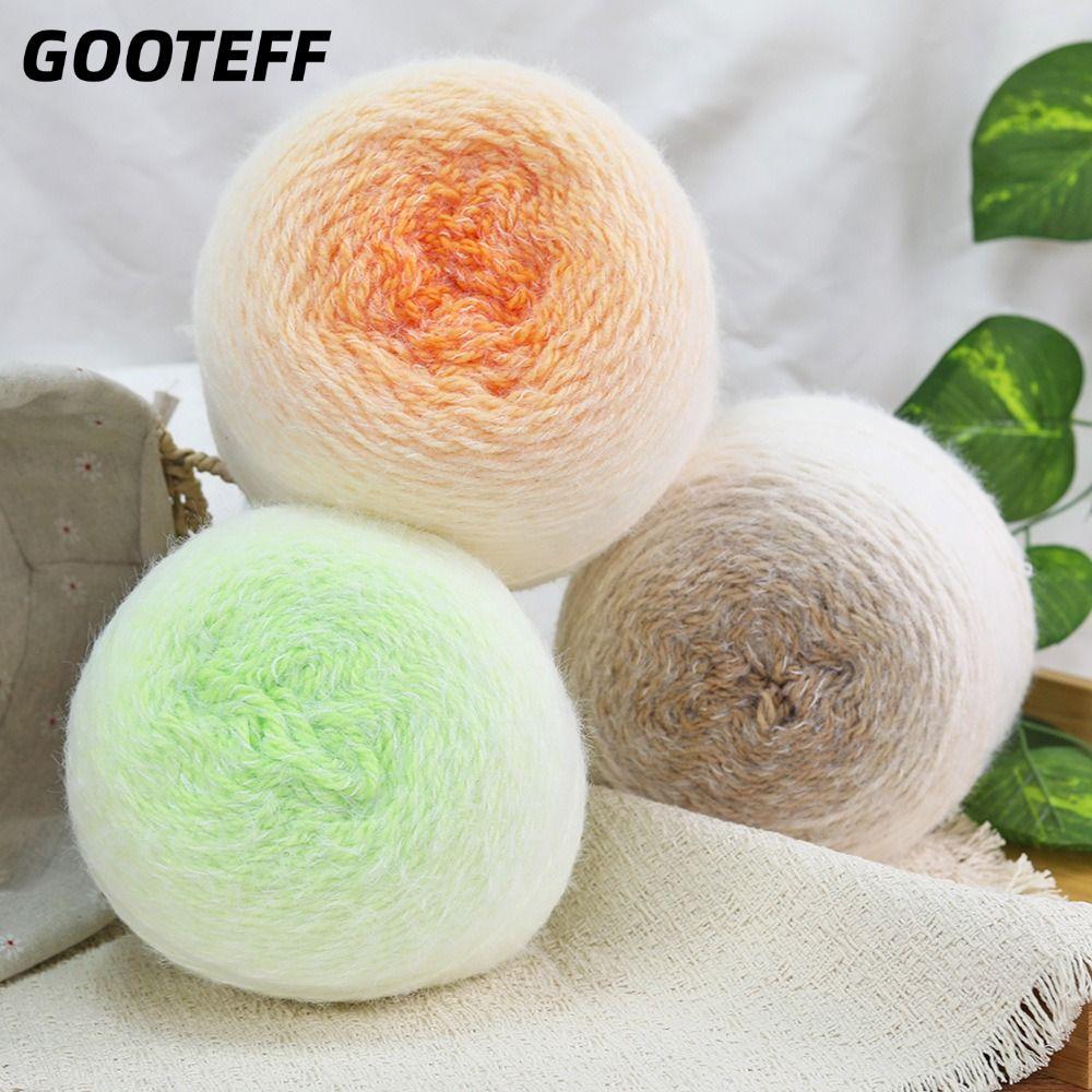 สัญลักษณ์ 200กรัม/ ม้วนเส้นด้ายขนสัตว์,สีไล่โทนสี หลากสี ยาวกํามะหยี่เส้นด้าย,ปฏิบัติแฮนด์เมด ทําเอง นุ่มโครเชต์เส้นด้ายสําหรับผ้าห่มผ้าพันค