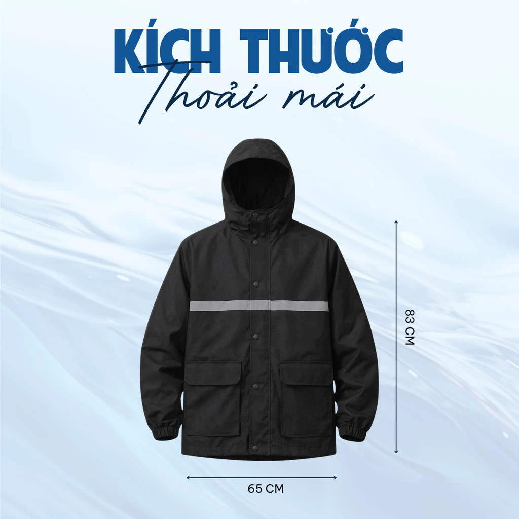 ลาดิแคร์ ชุดเสื้อกันฝนสะท้อนแสง ผ้าหนังปลา thumbnail 5