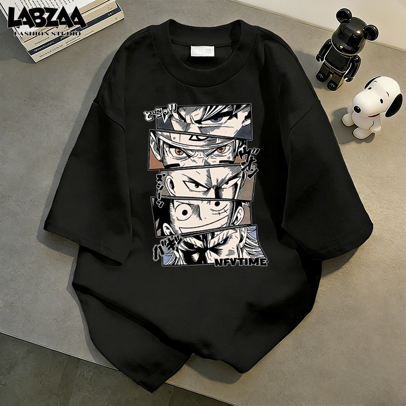 【จัดส่งจากกรุงเทพฯ】LABZAA ใหม่ล่าสุด✨เสื้อยืดลายเท่ๆ คอกลม แขนสั้น ทรงหลวม โอเวอร์ไซซ์ ใส่สบาย YG629